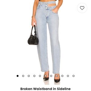 AGOLDE Broken Waistband Jeans in Sideline